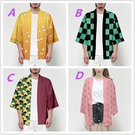 Demon Slayer Kimetsu No Yaiba Japanese Haori Cardigan Kimono Jacket Zenitsu Tanjiro Nezuko Giyu