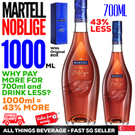 1 Day Delivery - Martell Noblige Cognac 1000ml not 700ml - extra 43% - Cheaper than buying 700ml bottle - EXPRESS Delivery - with Original Gift Box - Only for Sale to above 18 Years Old - Under 18 Years Old Not for Sale