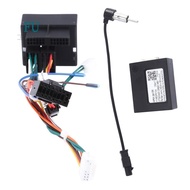 Car Radio Cable ABS Radio Power Cable with CANBus Box for Opel Astra H Zafira B Power Wiring Harness for Android Headunit Installation Adapter