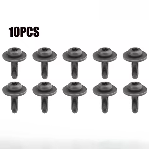 10PCS Metal Car Headlight Bolt Screw M6x20 N90683302 Fender Screw Car Clips Fasteners for A4 S4 Q5 Q