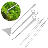 Aquarium Live Plant Fish Tank Tools Set Scissors Tweezers Gravel Leveler