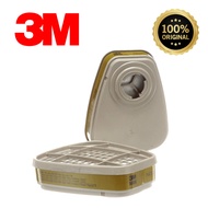 3M 6006 Organic Respirator Cartridge, Multi-Gas/Organic Vapor Cartridge Helps Protect Against Organi