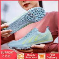 【Ready Stock】Athlete Running Training Shoes NEW Men Track Field Shoes Women Spikes Sneakers Long Jum