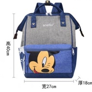 Tas Ransel Anello Mickey Disney Backpack Anello Jepang Tas Sekolah