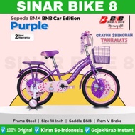 Terjangkau Sepeda Anak Perempuan Bnb Car Edition Ukuran 18 Inch
