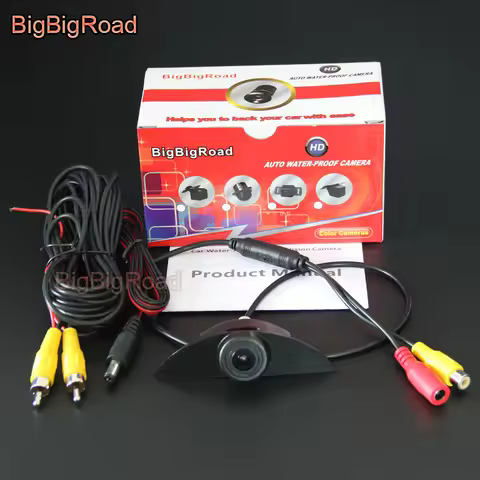 BigBigRoad Car Front Logo View Camera Cam For Nissan X-Trail Tiida Qashqai J10 J11 Cube Armada Front