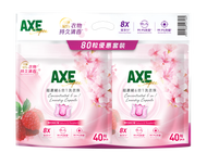 AXE - 超濃縮6合1洗衣珠 (櫻花與紅莓) 孖裝 (40粒*2包)