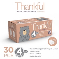 Thankful Face Mask Kids Headloop Daily 30s OY 1943