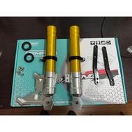 NVX V1 V2 FORK COVER WITH BRACKET CALIPER 4POT FRONT FULL SET GOLD SILVER / GOLD BLACK / SILVER BLAC