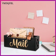 [yminjfbl] Wooden Mail Organizer Rustic Lightweight for Counter Mail Storage Organizer