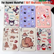 For Huawei MatePad T 10S T10s T10 S Enjoy Tablet 2 10.1 inch Fashion Cute Cartoon Capybara Case AGS3