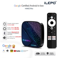 กล่องแอนดรอย tv Original Certified Android System 11.0 HAKOPRO Y4 TV BOX Youtube Netflix 4K HD 2.4G/5G WIFI Bluetooth 5.0 Support Voice Assistant กล่องแอนดรอยbox 2023