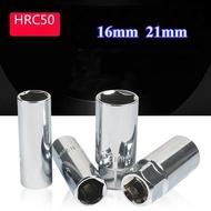Spark Plug Socket Wrench 16mm 21mm Spark Extension Socket Hexagon Spark Plug Socket Removal Tool [FK