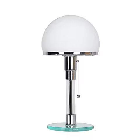 Bauhaus Table Lamp Designer Desk Light with Glass Ball E27 Bulb