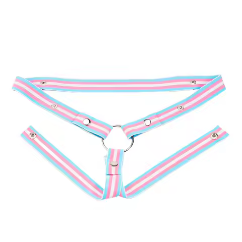 Chastity Lock Auxiliary Strap with Three-Way Binding Transgender Two-Way Binding Cross-Dressing Elas