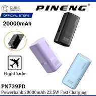 PINENG PN739PD MINI FAST CHARGE / PN739SPD BUILD-IN CABLE 22.5W 20000MAh FAST CHARGING PORTABLE POWE