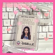 Taiwan Taiwan Ready Stock Ready Stock✨Transparent Transparent Glitter Acrylic Card Holder Push Card 
