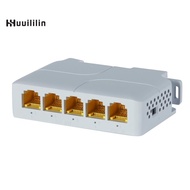 Gigabit PoE Extender 802.3af/At/Bt 5 Port PoE Repeater Vlan Extend Additional 100m(328ft) of Power a