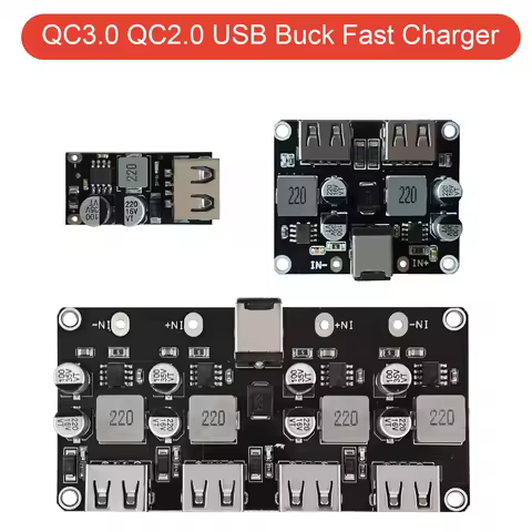 USB QC3.0 QC2.0 DC-DC Buck Converter Fast Charger 6V-32V Step Down Module 5V 9V 12V Quick Charger Ci