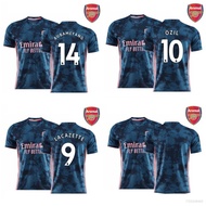 XY เสื้อกีฬาแขนสั้น ลายทีมชาติฟุตบอล Arsenal Away Lacazette Ozil Aubameyang พลัสไซซ์ 2020-2021 YX