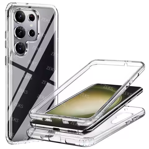 360 Full Body Front+Back for Samsung Galaxy S23 S25 S24 Ultra S22 S21 S20 S10 S9 S8+ A55 A54 A53 A52