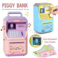 Automatic storage Bank Intelligence Simulation Facial Recognition Password ATM Machine For Kids Boys