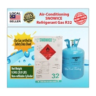 SNOWICE Brand Refrigerant gas for air-conditioning/ Gas untuk aircond gas R32 9.5KG (20.9 LBS)