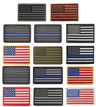 ASA TECHMED - 14 Pc Assorted USA Tactical American Flag Patch Thin Blue Line United States Military 