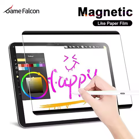 Like Paper Magnetic Screen Protector For iPad A16 M3 Pro 11 12.9 13 M4 Air 11 5 4 3 Mini 6 7 10th 9t