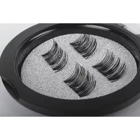 Professional 3D Magnetic Eyelashes Natural Glue-Free Long Reusable Fake False Eye Lashes Extension H