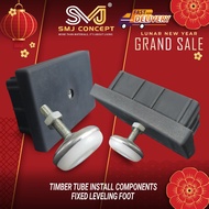 SMJ CONCEPT® Adjustable Stand | PVC End Cap | Timber Tube Components