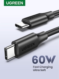 Ugreen PD 60W USB C to USB C Fast Charging Tpye C Cable for iPhone 16 Pro Max, 15 Pro Max, Macbook