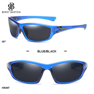Berrybarton - Kacamata Hitam Sport Polarized Metal PC Sunglasses Bersepeda D120