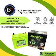 [ Installation Provided ] 46B24R| NS60S /ST ] Amaron Go | Car Battery Saga BLM FLX Satria Wira Iriz 