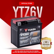 PROMO YUASA AKI MOTOR YTZ6-V MF (PENGIRIMAN KURIR YUASA) | COD