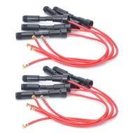 10Pcs 5x20mm Glass Fuse Holder Screw Type 5x20mm with Wire Cable 250V Glass Fuse Tube Fuse Casing Fu