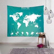 歐美印度北歐掛布背景布掛毯桌布大洋海洋世界地圖房間臥室裝飾布【吉星家居】