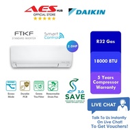 SAVE 3.0 DAIKIN 2.0 HP FTKF Series Inverter R32 Gas Air Conditioner FTKF50 2 HP Inverter Aircond Penghawa Dingin 冷气机