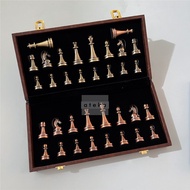 Magnetic Folding Chess Set + Alloy Pawns | Premium Magnetic Foldable Chess Set + Aluminum Pawn