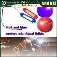 DC12V/DC24V Led Warning Light Motorcycle Truck Flashing Red + Blue Waterproof