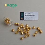 PURE GOLD BEAN 999.9 足金金豆豆 1gm made by STM #READY STOCK#