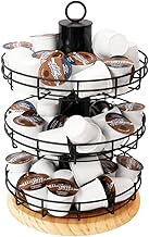 J JACKCUBE DESIGN K Cup Holder 3-Tier Rotating Coffee Pod Carousel Stand for 75 K-Cups or 90 Nespres