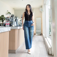 Latest Cln Gombrong Baddie Jean Premium Jens Skena Viral High Waist Baggy Jeans Pants Khulot Korean 