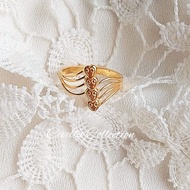 1 Gram Light Gold Heart Ring