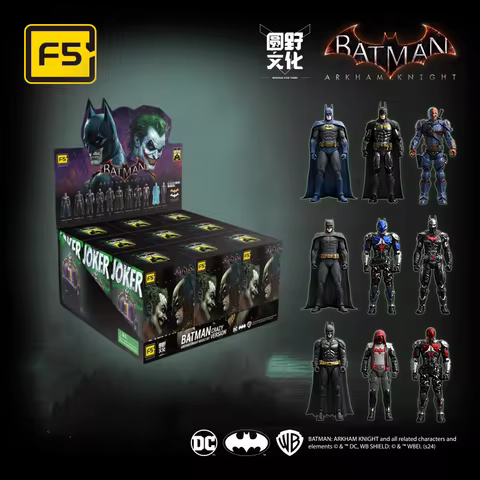 F5 Roundd Culture Dc Batman (Crazy Edition): Arkham Knight Action Figures Batman Vs Joker Mystery Bl