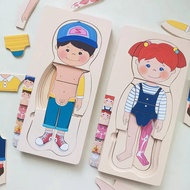 Wooden Human Body Puzzles for Toddlers Anatomy Puzzle Skeleton Human Body Organ for Kids Educational