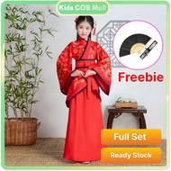 Full Set Chinese Costume for Kids Girls United Nation Un Costume for Kids Girl Hanfu Dress Stage