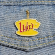 Luke's Diner Coffee Mug Gilmore Girls Brooch Fashion Metal Enamel Badge Lapel Pin Jewelry