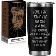 Funny 60th Birthday Gifts for Women Men - 60 Year Old Birthday Gifts for Her Him, Turning 60 Year Ol