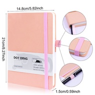 A5 Dotted journal Bujo notebook Hardcover 100 GSM Planner Bullet journal Stationery School supplies